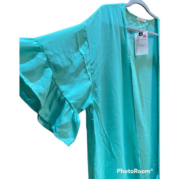 PINKMSTYLE Womens Lightweight Open Front 3/4 Sleeve Cardigan Size XL - Picture 3 of 5